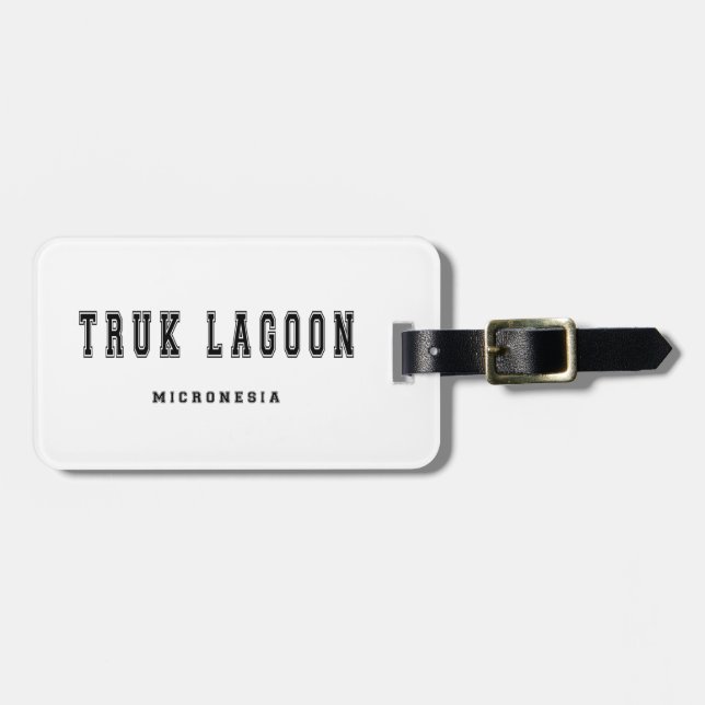Truk Lagune Mikronesien Gepäckanhänger (Vorderseite horizontal)