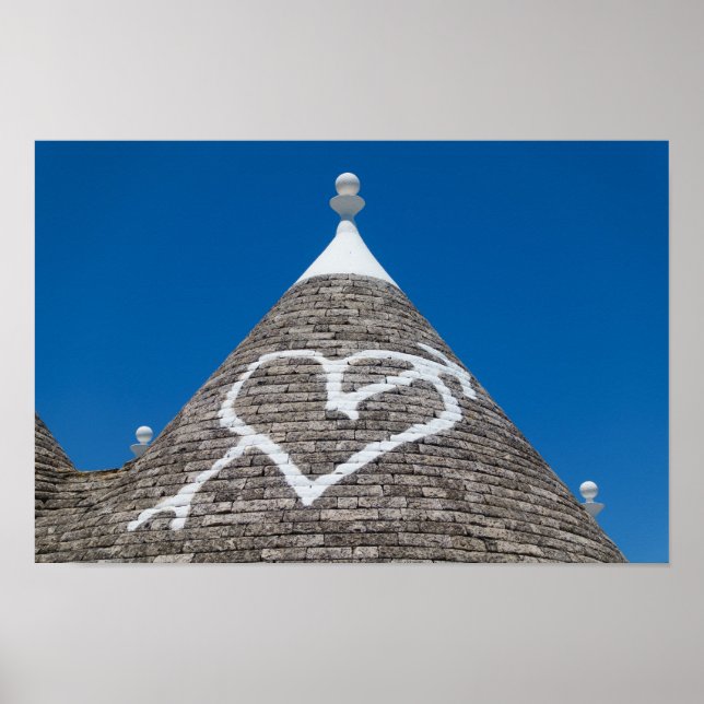 Trulli-Dachposter Poster (Vorne)