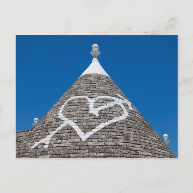 Trulli-Dachpostkarte Postkarte (Vorderseite)