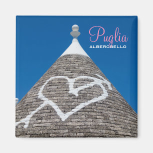 Trulli Hausdach-Textmagnet Magnet