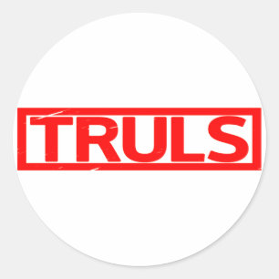 Truls Briefmarke Runder Aufkleber