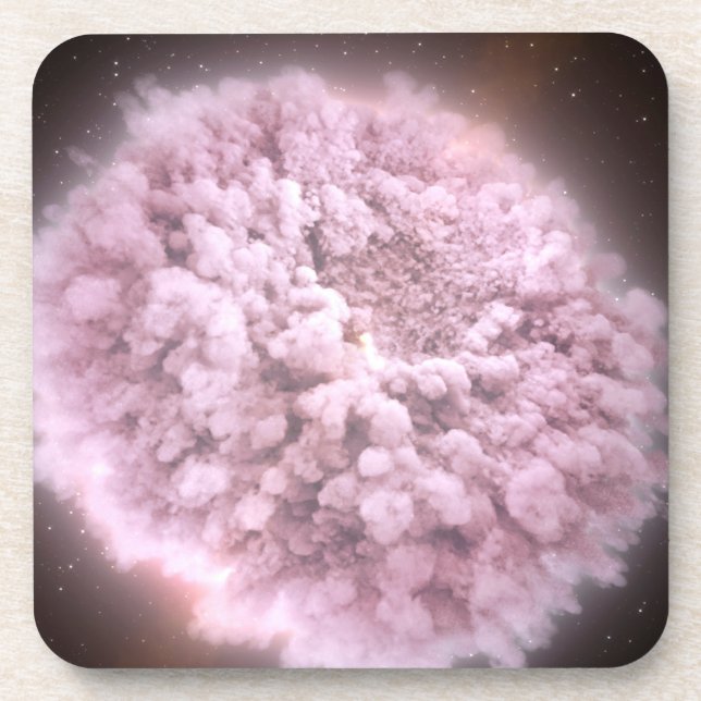 Trümmerwolke aus zwei Neutronenstern Getränkeuntersetzer (Vorderseite)