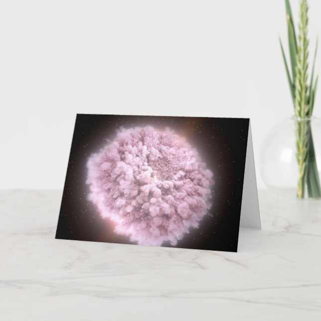 Trümmerwolke aus zwei Neutronenstern Karte (Vorderseite)