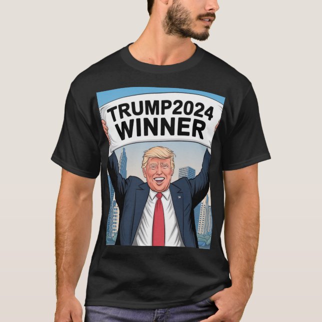 Trump2024 Gewinner T-Shirt (Vorderseite)