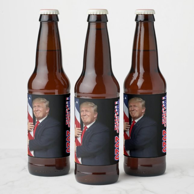 Trump 2020 4 Weitere Jahre Bierflaschenetikett (Flaschen)