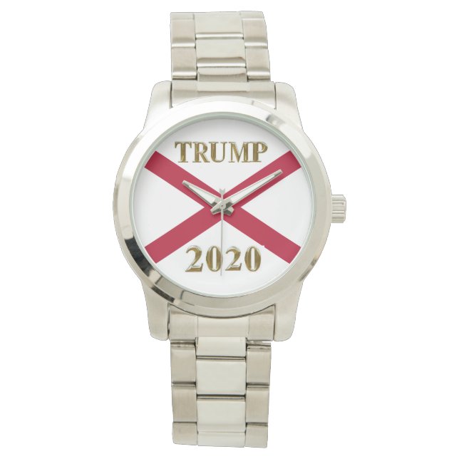 TRUMP 2020 ALABAMA SILVER WATCH ARMBANDUHR (Vorderseite)