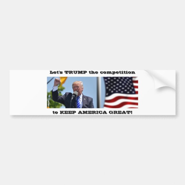 Trump 2020 Autoaufkleber für die Präsidentschaftsw (Vorne)
