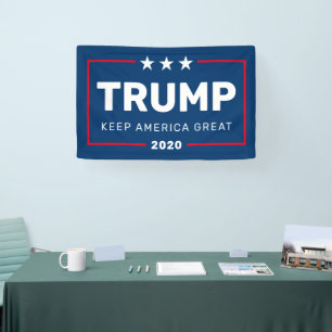 Trump 2020 Behielt Amerika Great Modern Box Marine Banner