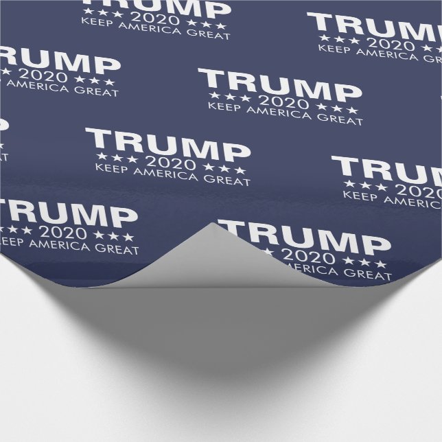 Trump 2020 Behielt Amerika groß Geschenkpapier (Ecke)