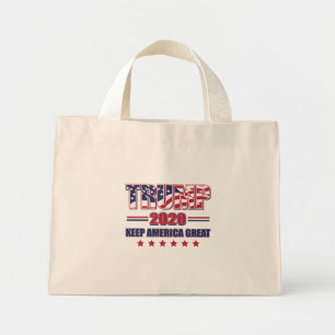 Trump 2020 Behielt Amerika groß Mini Stoffbeutel