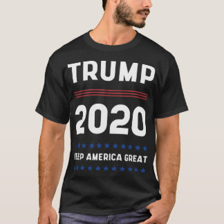 Trump 2020 Behielt Amerika groß - US-Flaggengesche T-Shirt