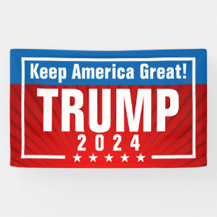 Trump 2020 Behielt Amerika mit großen Sternen Banner