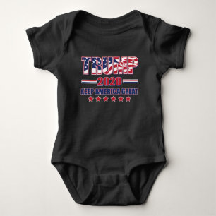 Trump 2020 Behielt Amerika wieder groß Baby Strampler