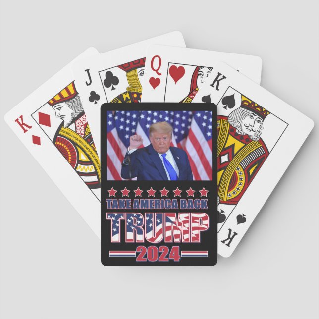 Trump 2020 bringt Amerika zurück Spielkarten (Rückseite)