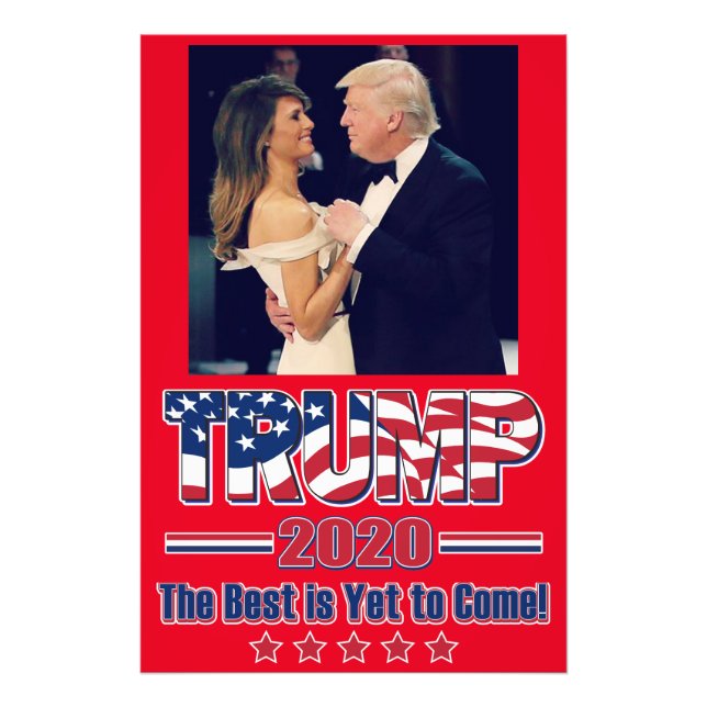 Trump 2020 Das Beste ist noch nicht zu erwarten Fotodruck (Vorne)