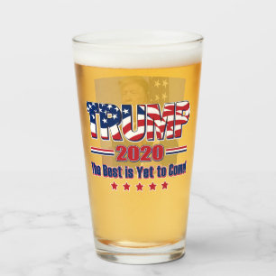 Trump 2020 Das Beste steht noch bevor Glas