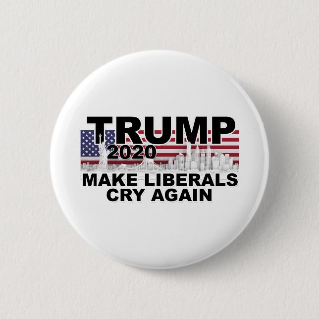 Trump 2020: Die Liberalen wieder zum Schrecken bri Button (Vorderseite)