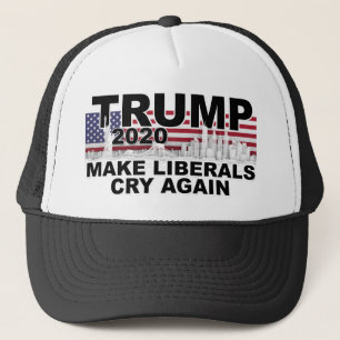 Trump 2020: Die Liberalen wieder zum Schrecken bri Truckerkappe