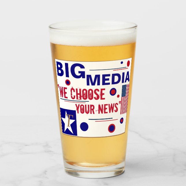Trump 2020 Große Bierglas Tumbler Big Media (Vorne (Gefüllt))
