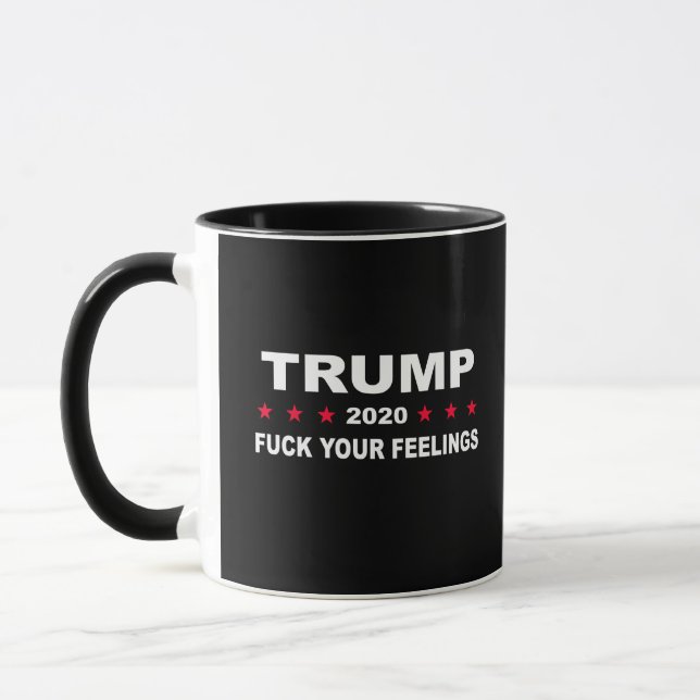 Trump 2020 Ihre Gefühle Tasse (Links)