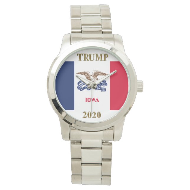 TRUMP 2020 IOWA WATCH ARMBANDUHR (Vorderseite)