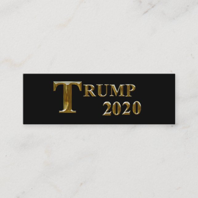 TRUMP 2020 MINI VISITENKARTE (Vorderseite)