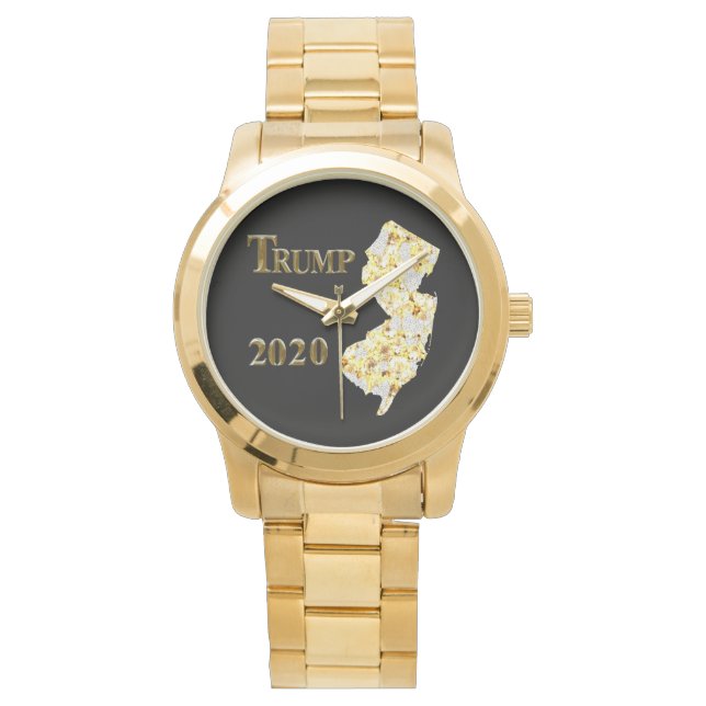 TRUMP 2020 NEUE JERSEY-SUCHE ARMBANDUHR (Vorderseite)
