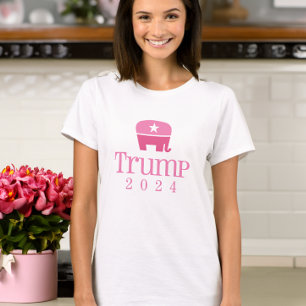 Trump 2020 Niedlich Pink Elephant T-Shirt