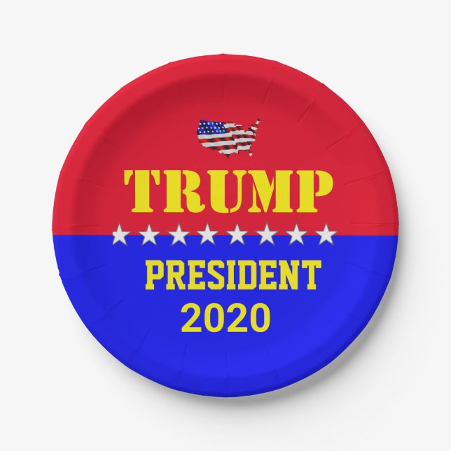TRUMP 2020 PAPPTELLER (Vorderseite)