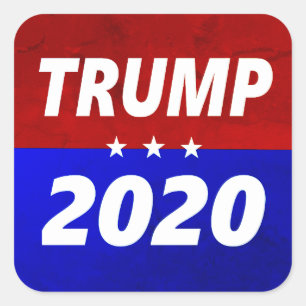 Trump 2020 - Politik in rot, weiß und blau Quadratischer Aufkleber