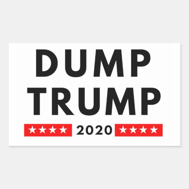 Trump-2020-Rechteck-Aufkleber Rechteckiger Aufkleber (Vorderseite)