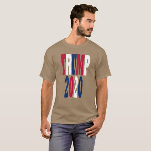Trump 2020 Rot-Weiß-Präsidentschaftswahlen T-Shirt