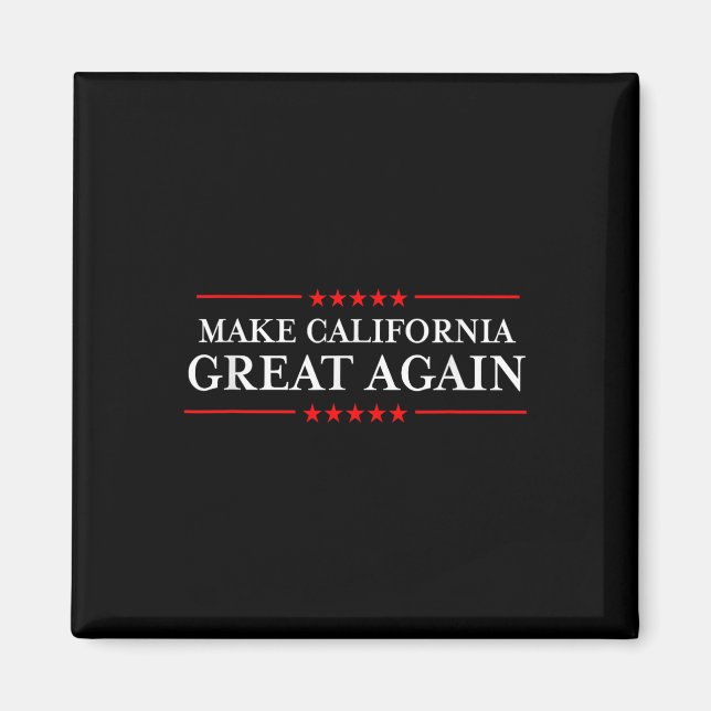 Trump 2020 Shirts Ltd - Make California Great Magnet (Vorne)