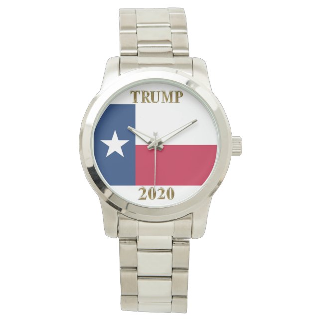 TRUMP 2020 TEXAS-SUCHE ARMBANDUHR (Vorderseite)
