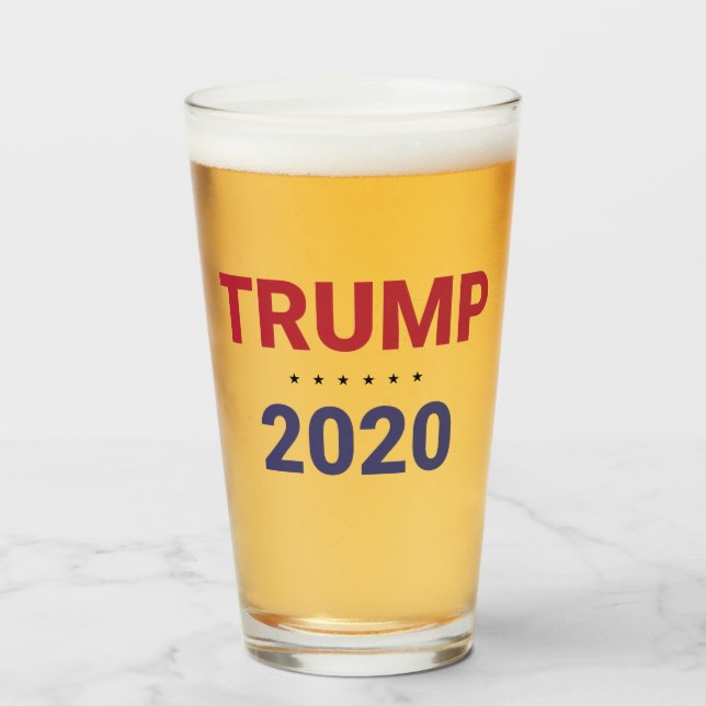 Trump 2020 (US-Wahl) Glas (Vorne (Gefüllt))