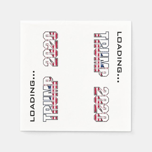 Trump 2020 USA - Wahltypografie Serviette (Vorderseite)