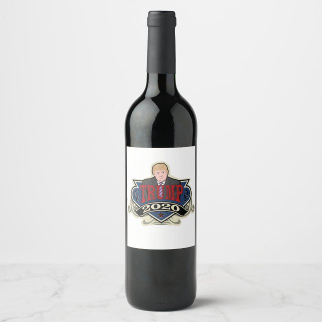 Trump 2020 Vintag Weinetikett (Vorderseite)