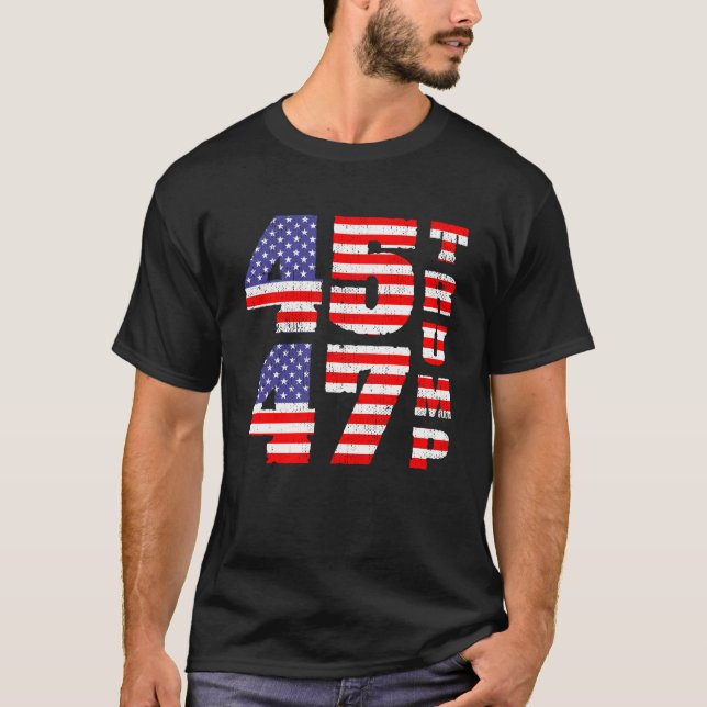 Trump 2024 45 47 Anti-Biden-pro-trump-T - Shirt (Vorderseite)