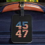 Trump 2024 45 47 Vintage amerikanische Flagge Retr Gepäckanhänger<br><div class="desc">Trump 2024 45 47 Vintage amerikanische Flagge Retro 4547 Trump 2024</div>