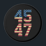 Trump 2024 45 47 Vintage amerikanische Flagge Retr Magnet<br><div class="desc">Trump 2024 45 47 Vintage amerikanische Flagge Retro 4547 Trump 2024</div>