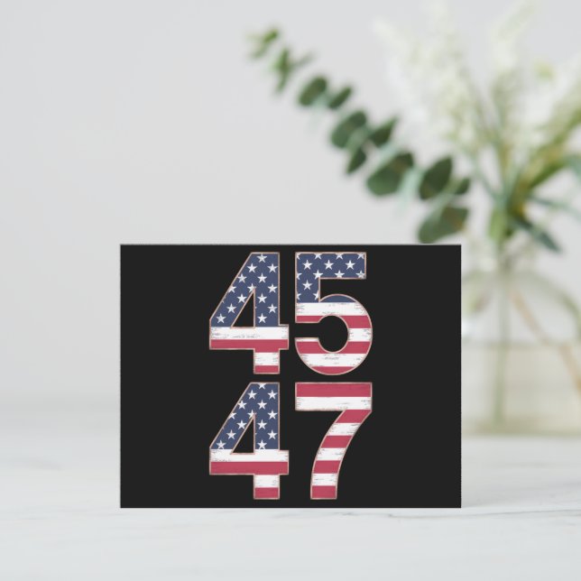 Trump 2024 45 47 Vintage Einladung (Stehend Vorderseite)