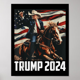 Trump 2024 4. Juli Patriotische Amerika unabhängig Poster