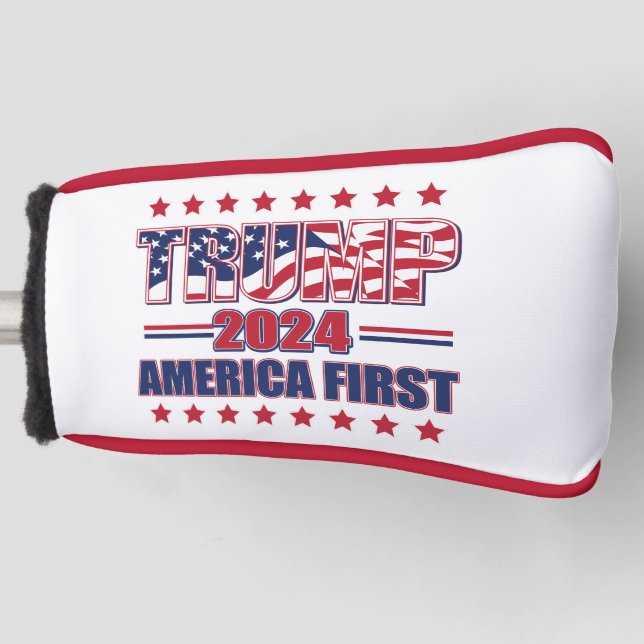 Trump 2024 America First Golf Headcover (Vorderseite)