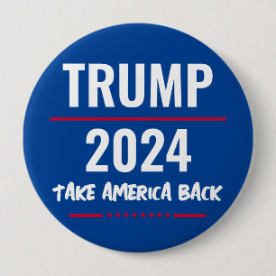 Trump 2024 America zurückerobern Kampagnenbutton Button