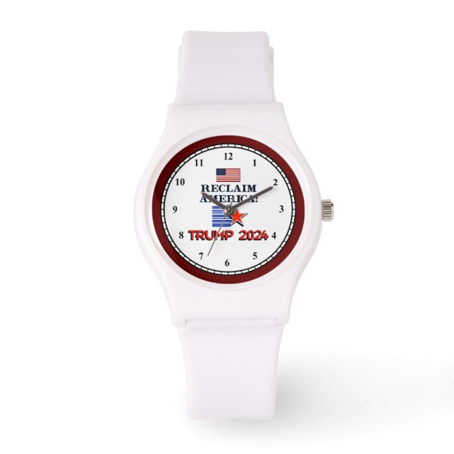 Trump 2024: Amerika beobachten Armbanduhr (Vorderseite)