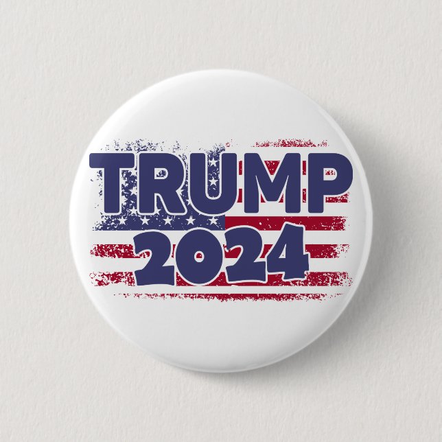 Trump 2024 Amerika Button (Vorderseite)