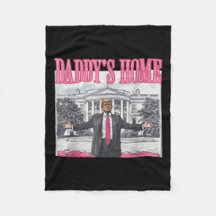 Trump 2024: Amerika Ck Daddys Zuhause Trump Pink Fleecedecke