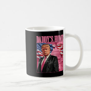 Trump 2024: Amerika Ck Daddys Zuhause Trump Pink Kaffeetasse