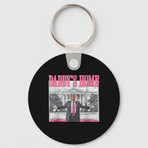 Trump 2024: Amerika Ck Daddys Zuhause Trump Pink Schlüsselanhänger