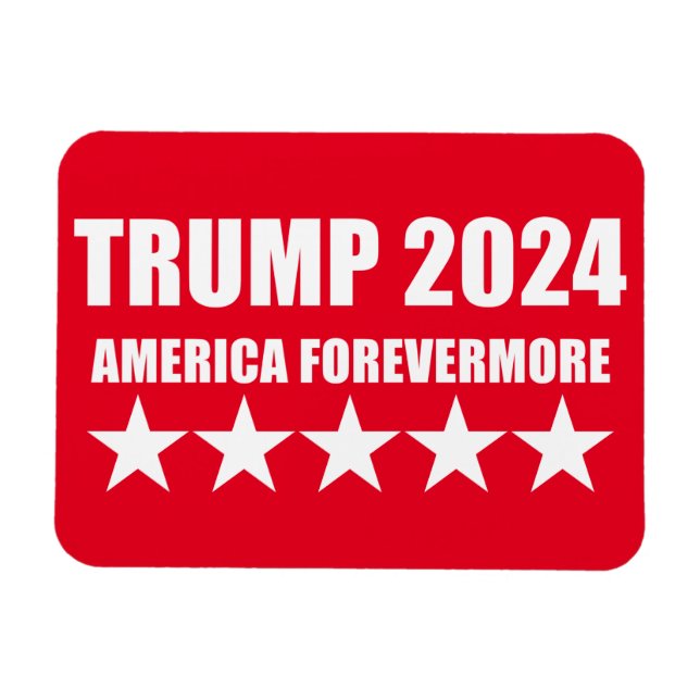 TRUMP 2024 - AMERIKA FOREVERMEHR MAGNET (Horizontal)